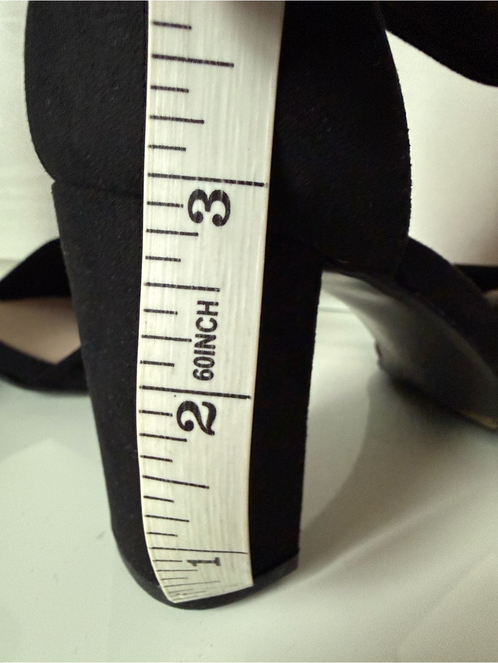 Chinese Laundry Rumor - Black Suede Open-Toe Ankle Strap Heel - Size 7 - Picture 12 of 13
